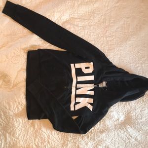 VS PINK ZIP UP BLACK